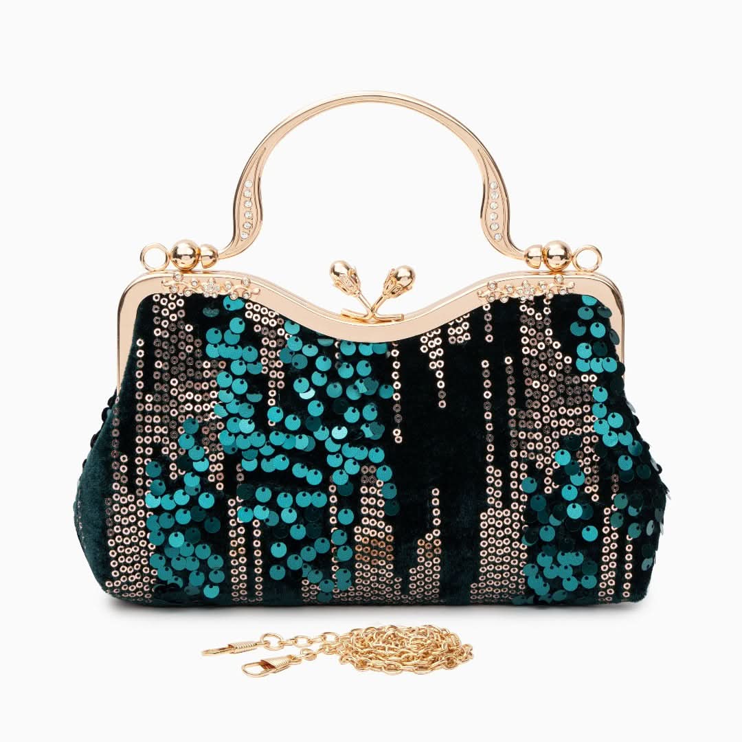 Alyannah Sequin Flannel Handbag - ShopLorca