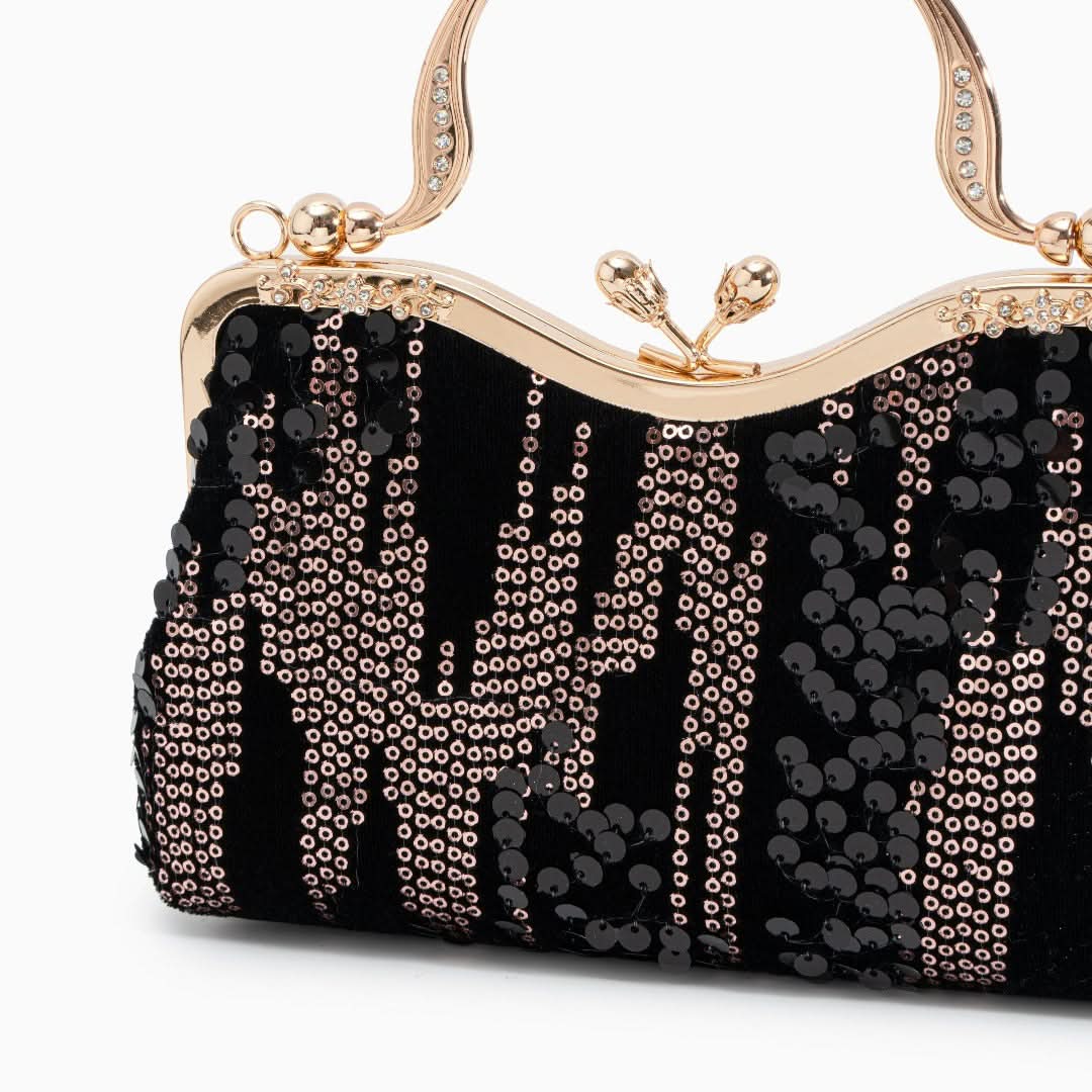 Alyannah Sequin Flannel Handbag - ShopLorca