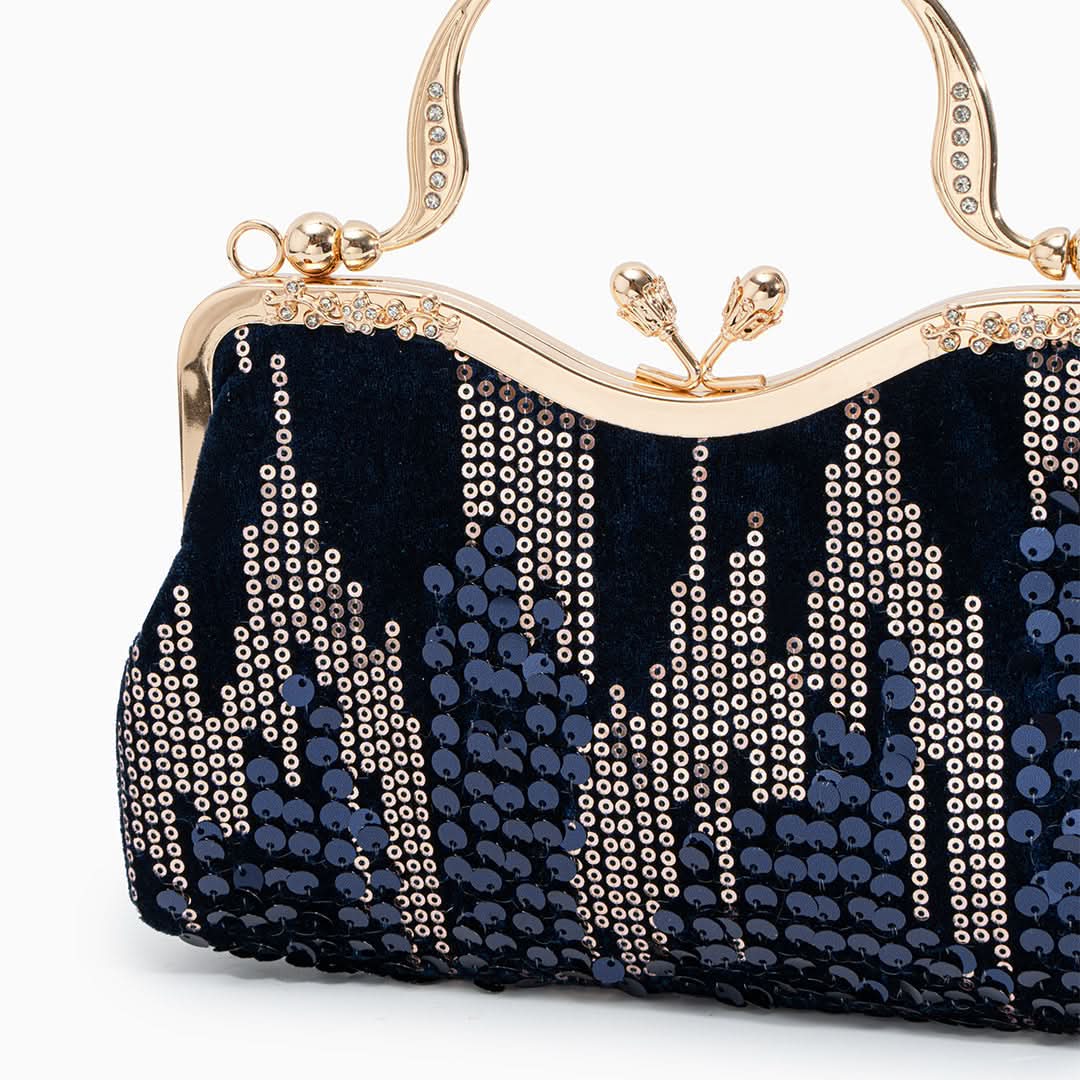 Alyannah Sequin Flannel Handbag - ShopLorca