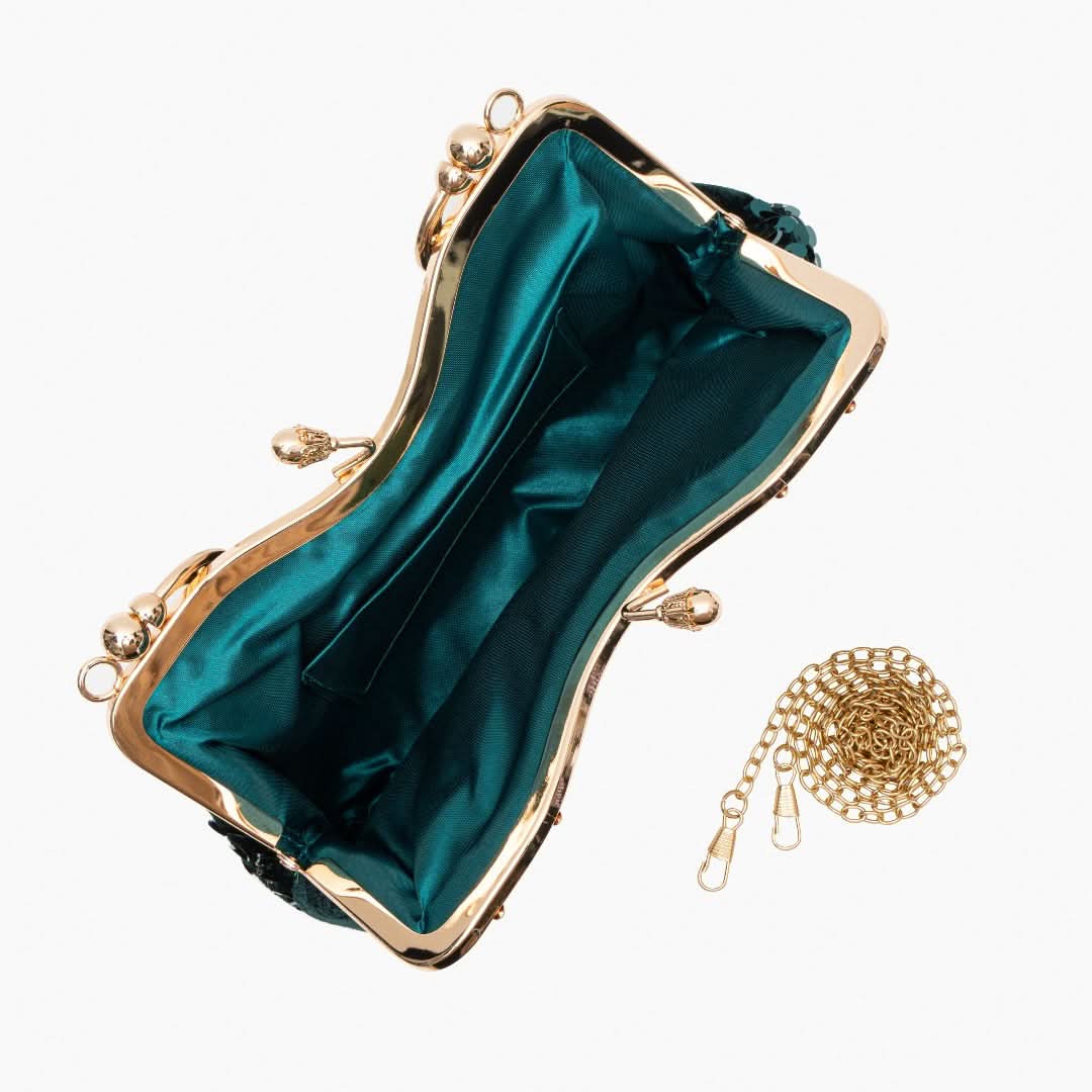 Alyannah Sequin Flannel Handbag - ShopLorca