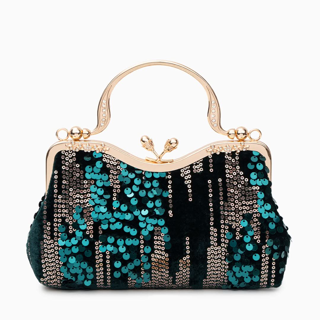 Alyannah Sequin Flannel Handbag - ShopLorca