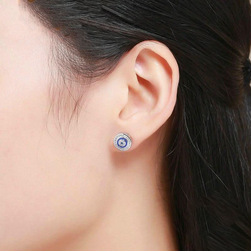 Dazzling Symbolic Evil Eye Earrings - ShopLorca