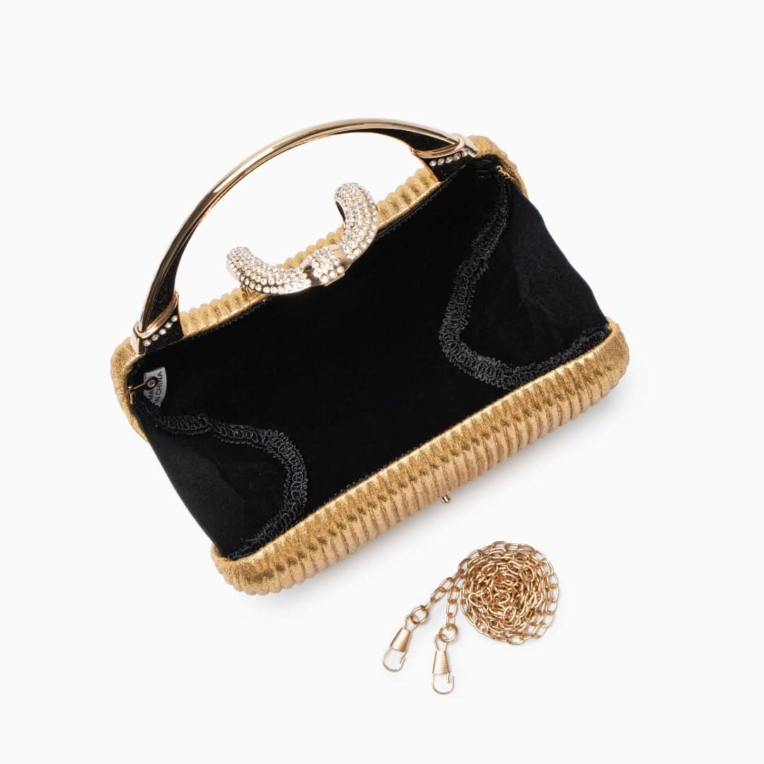 Fancy Metallic Evening Handbag - ShopLorca