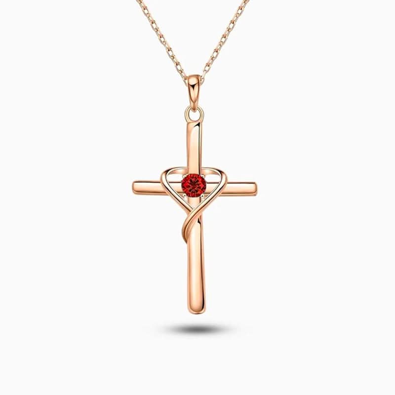Heart Cross Necklace - ShopLorca