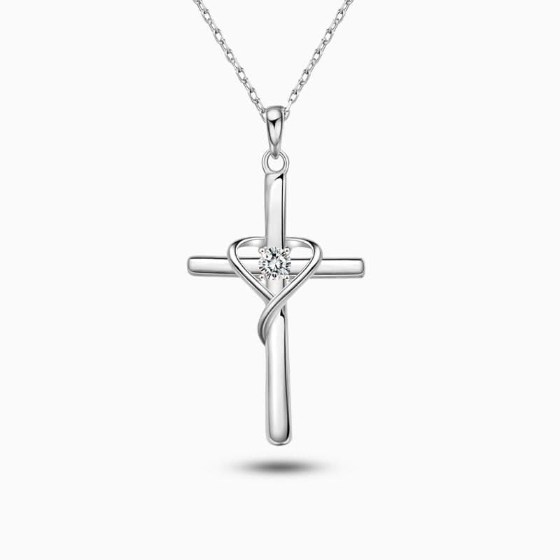 Heart Cross Necklace - ShopLorca