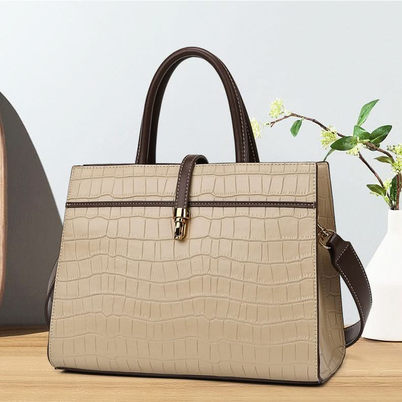 Kate Crocodile Pattern Medium Tote Bag - ShopLorca