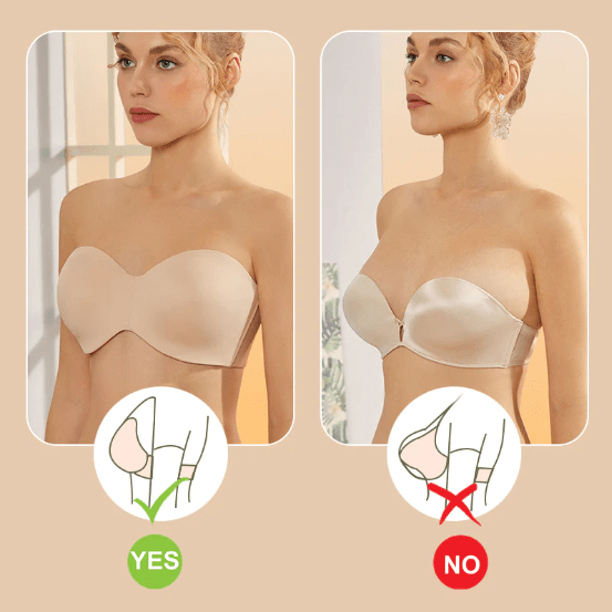 Lamouria Full Support Non - Slip Convertible Bandeau Bra - ShopLorca
