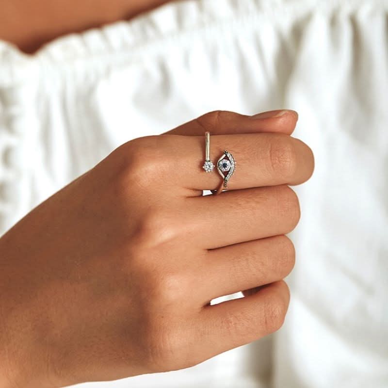 Ocean Evil Eye Ring - ShopLorca