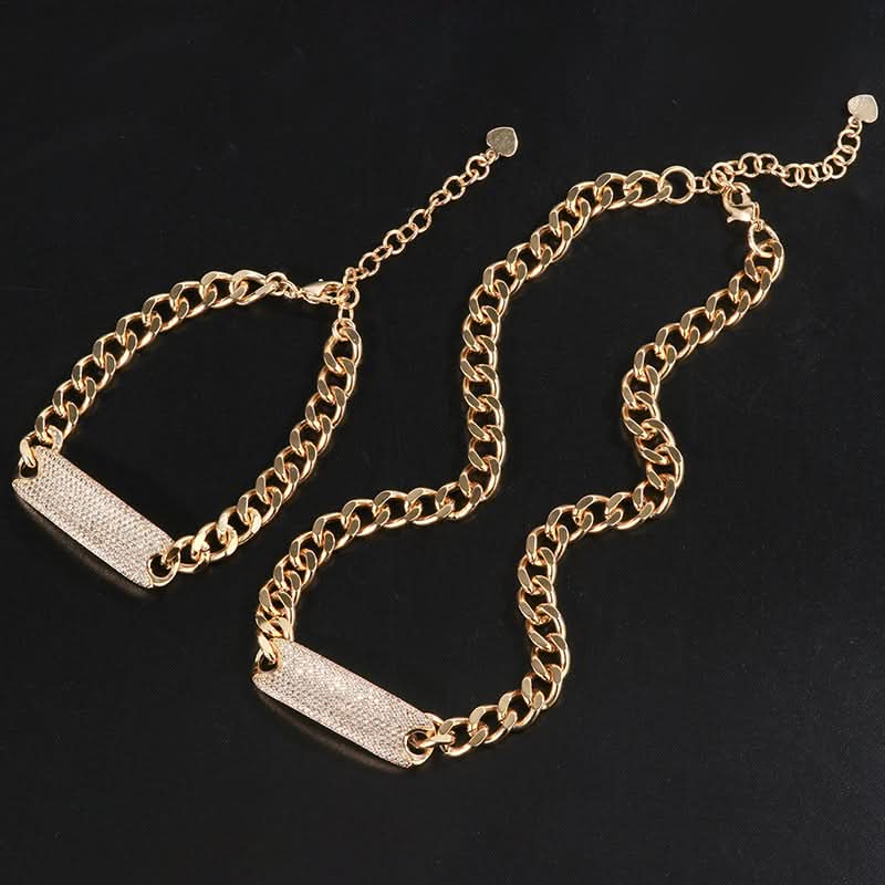 Sparkling Block Jewelry Set - ShopLorca