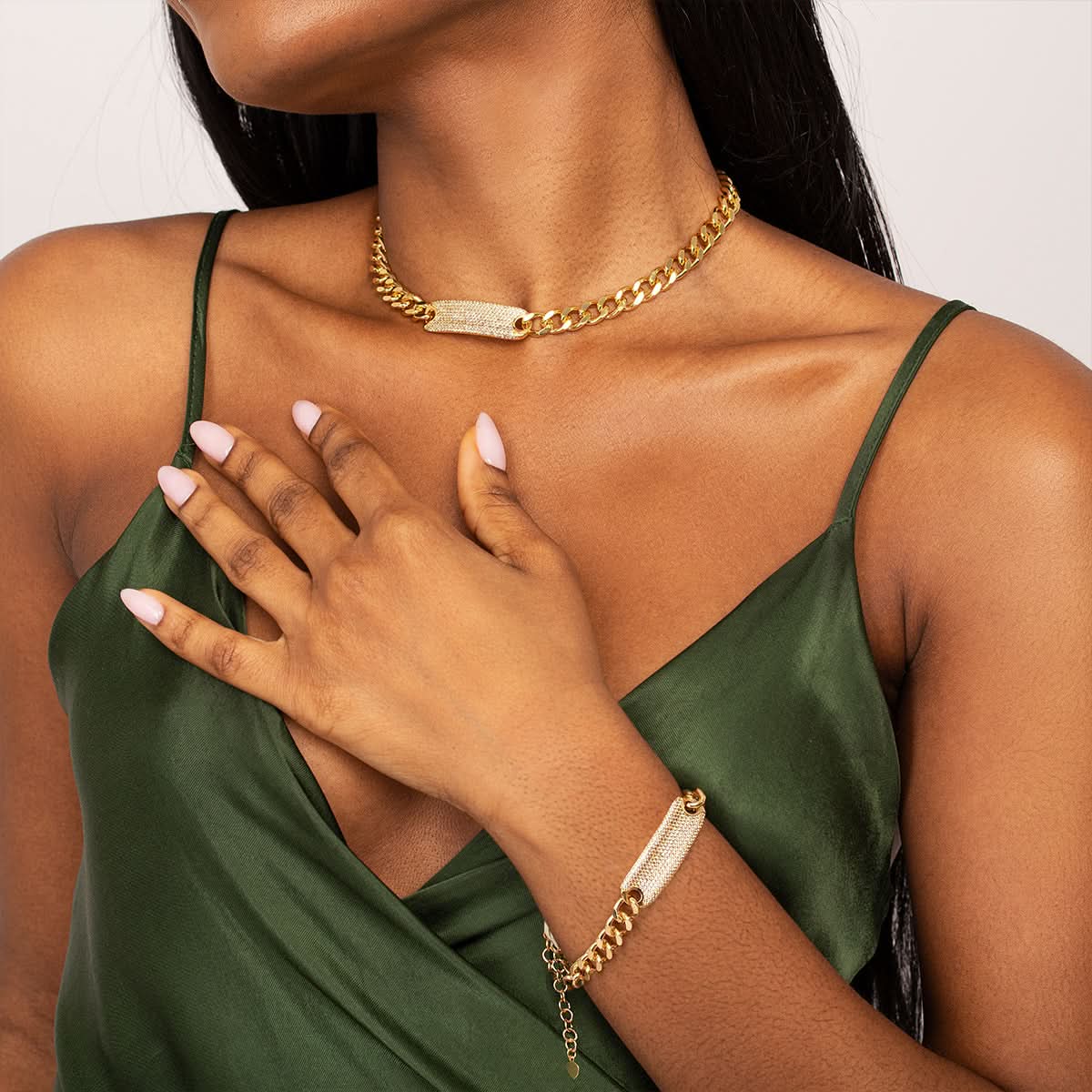 Sparkling Block Jewelry Set - ShopLorca