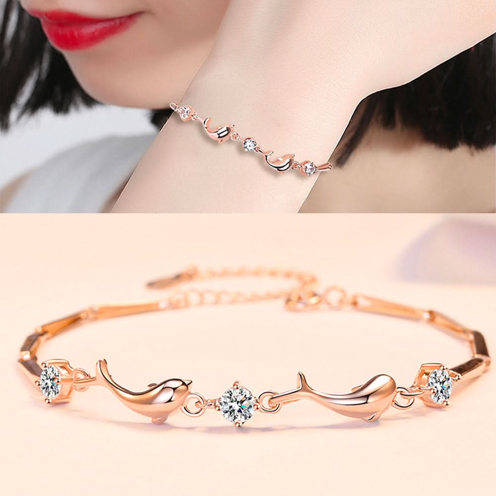 Sparkling Dolphin Bracelet - ShopLorca