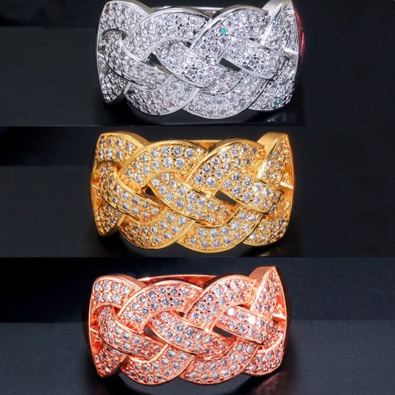 Sparkling Intertwined Jewelry Set - ShopLorca