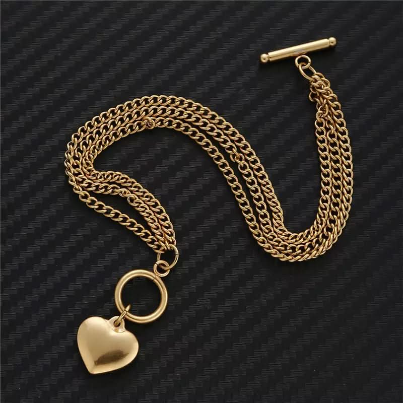 Triple Layer Lustrous Heart Jewelry Set - ShopLorca
