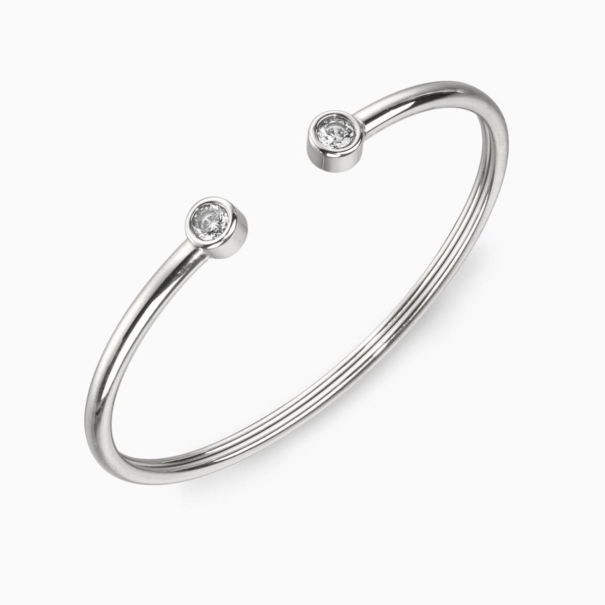 Verano Studded Stones Cuff Bangle - ShopLorca