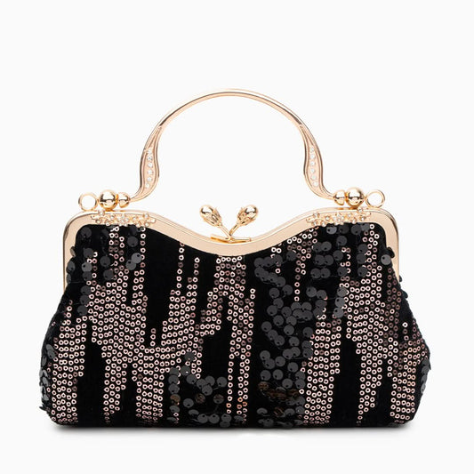 Alyannah Sequin Flannel Handbag - ShopLorca