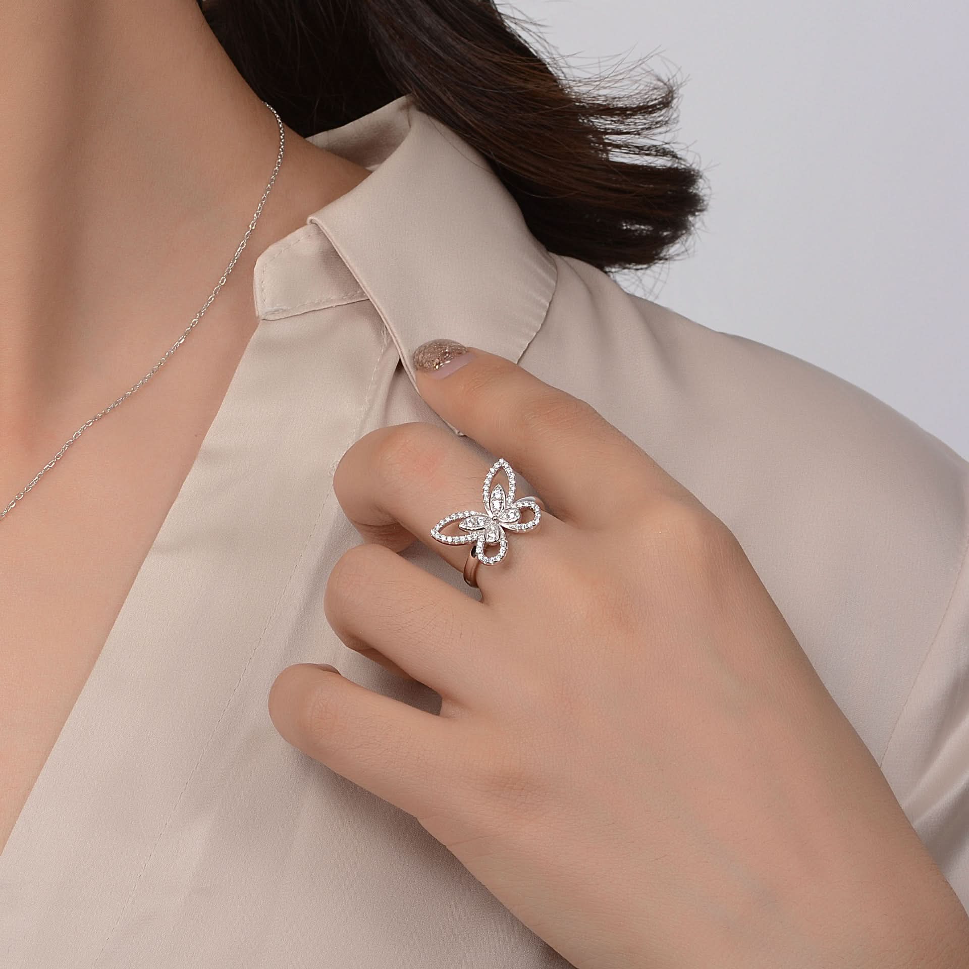 Dainty Butterfly Ring - ShopLorca