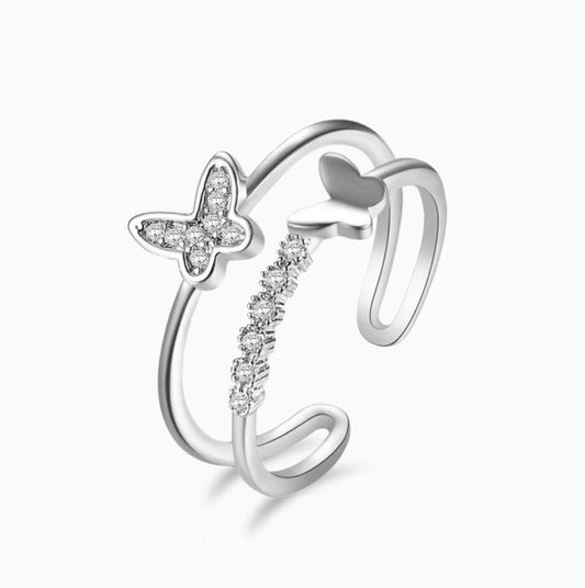 Double Butterfly Ring - ShopLorca