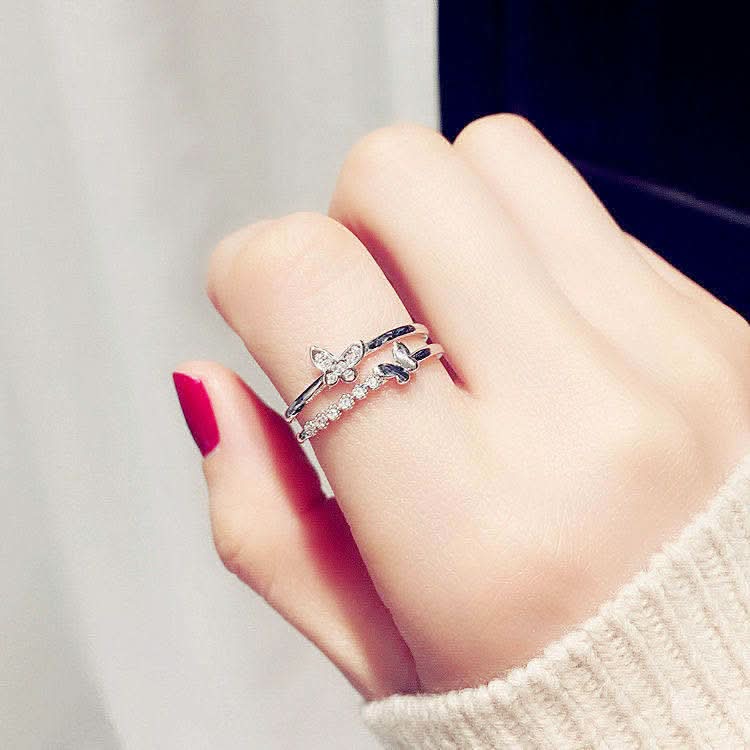 Double Butterfly Ring - ShopLorca