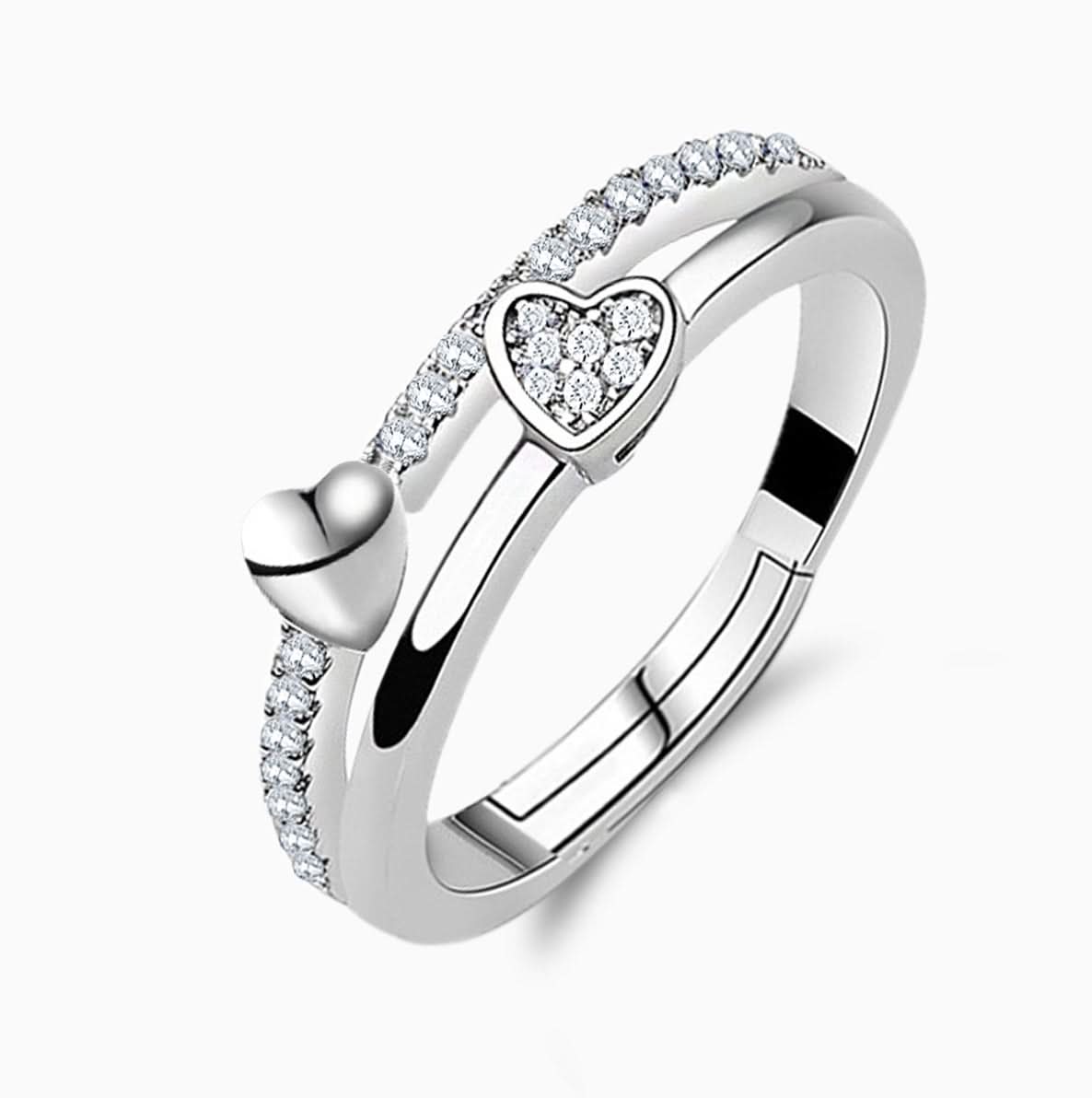 Double Heart Ring - ShopLorca