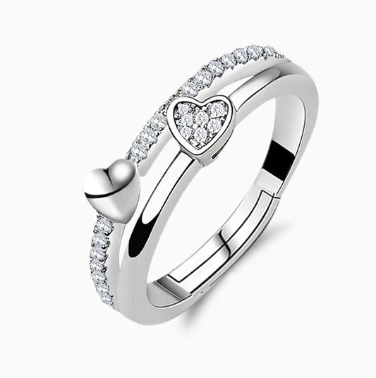 Double Heart Ring - ShopLorca