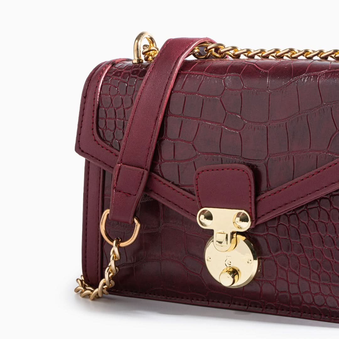 Emily Crocodile Crossbody Bag - ShopLorca