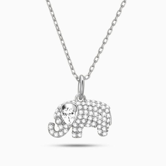 Glistening Elephant Necklace - ShopLorca