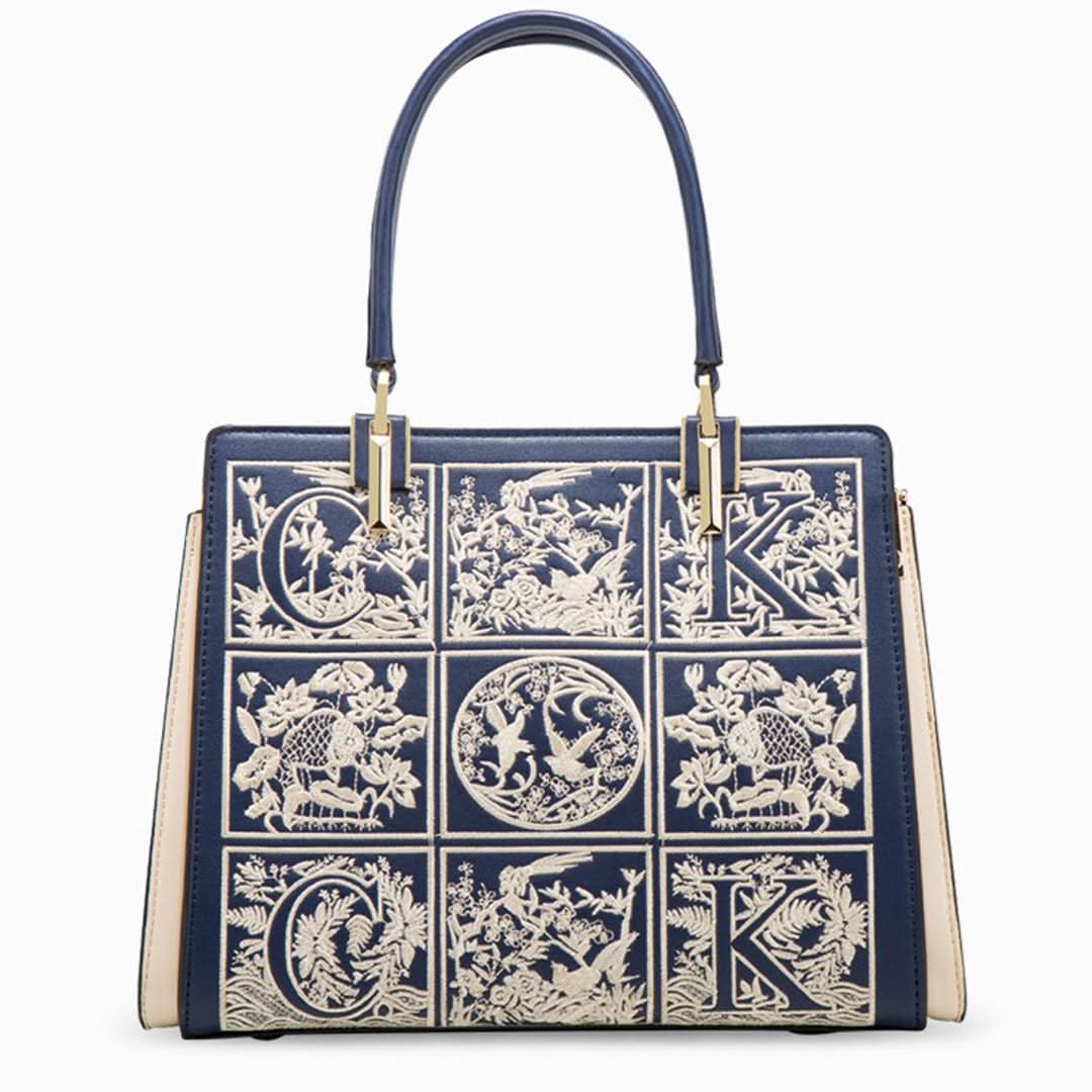 Havilah Embroidery Medium Tote Bag - ShopLorca