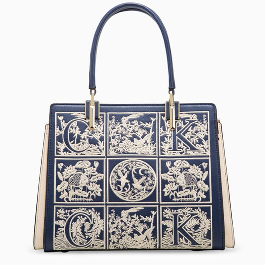 Havilah Embroidery Medium Tote Bag - ShopLorca