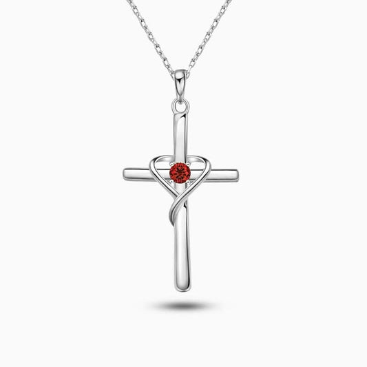 Heart Cross Necklace - ShopLorca