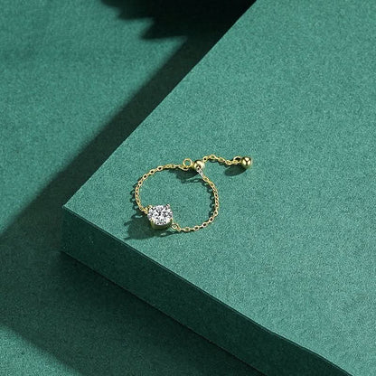 Lavish Droplet Chain Ring - ShopLorca