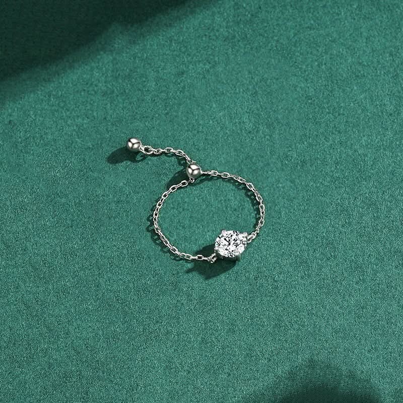 Lavish Droplet Chain Ring - ShopLorca