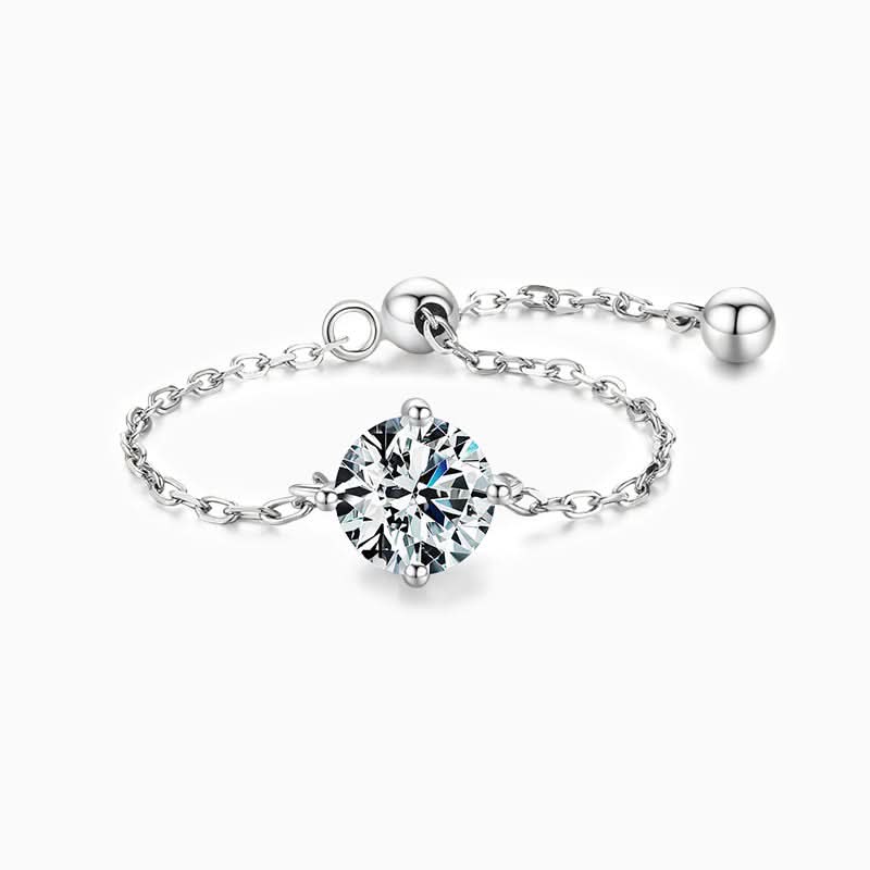Lavish Droplet Chain Ring - ShopLorca