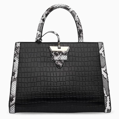 Martina Snake Skin Texture Tote Bag - ShopLorca