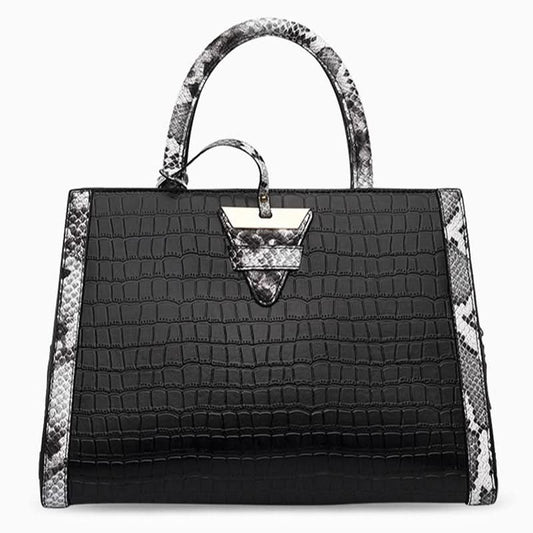 Martina Snake Skin Texture Tote Bag - ShopLorca