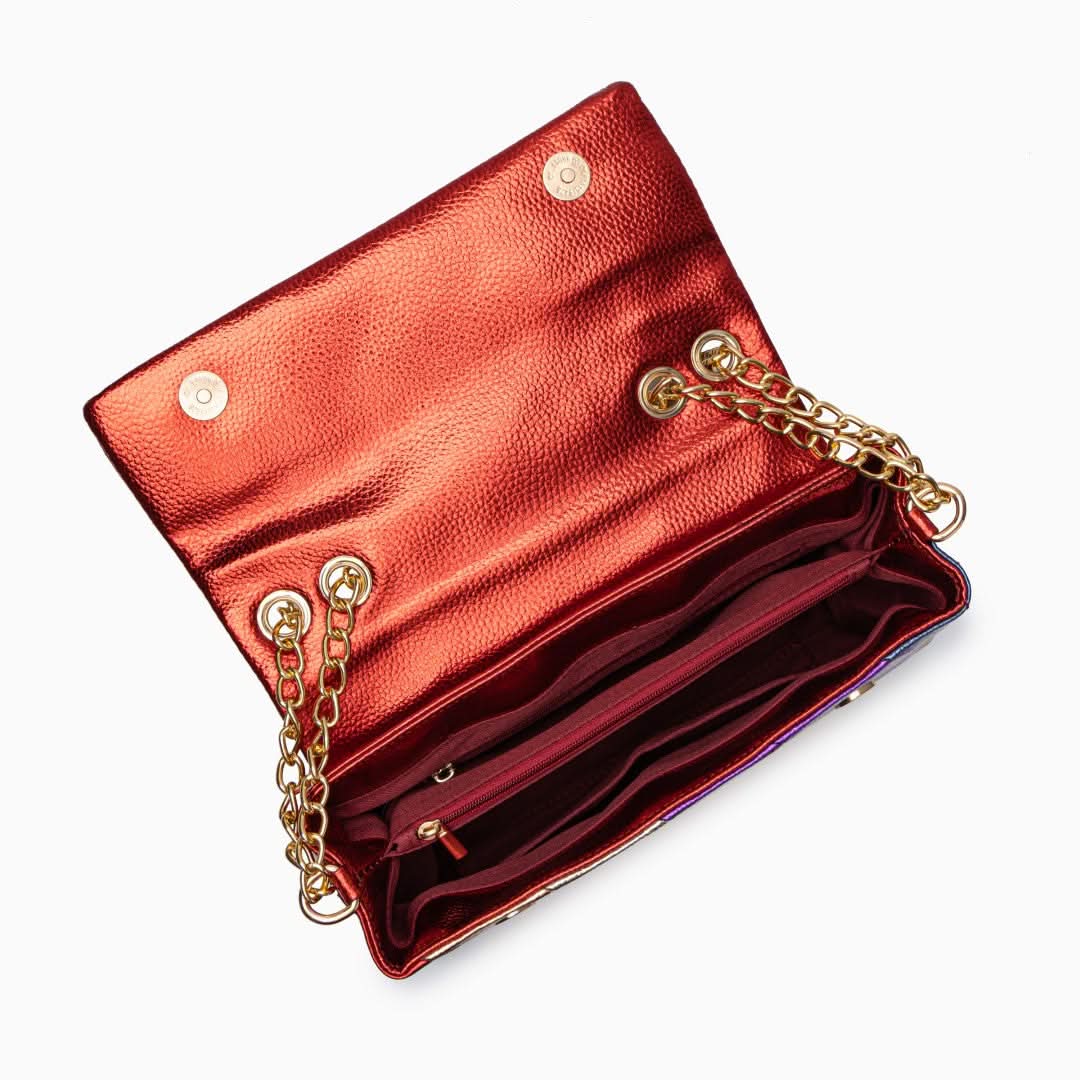 Mira Metallic Shoulder Bag - ShopLorca