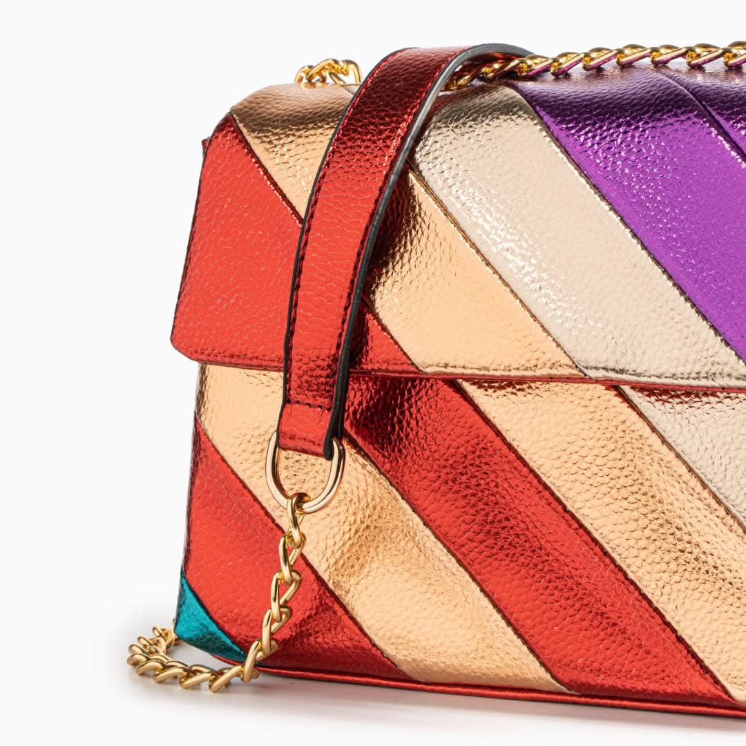 Mira Metallic Shoulder Bag - ShopLorca