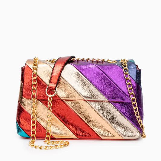 Mira Metallic Shoulder Bag - ShopLorca