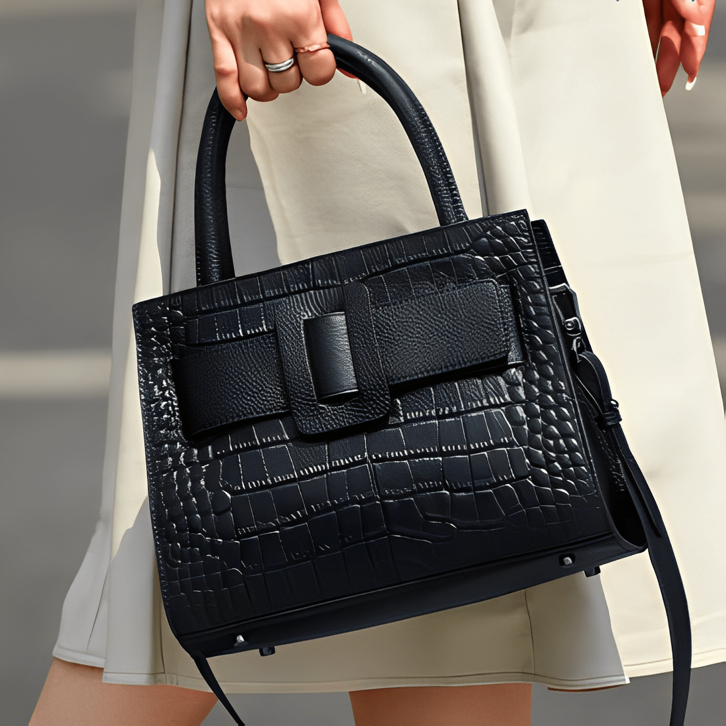 Neesha Genuine Leather Medium Tote Bag - ShopLorca