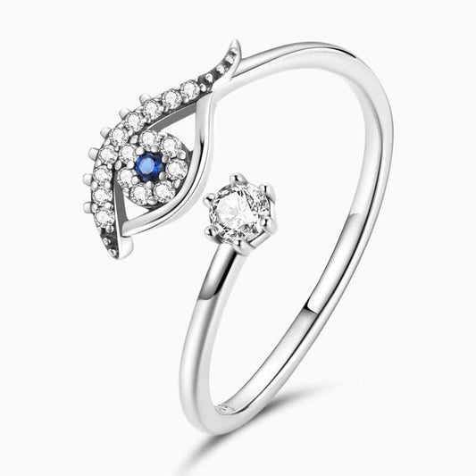Ocean Evil Eye Ring - ShopLorca