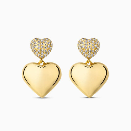 Saint Heart Pendant Earrings - ShopLorca
