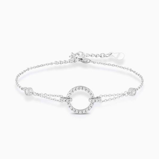 Scintillante Open Circle Pendant Bracelet - ShopLorca