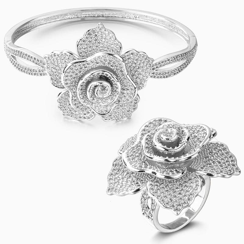 Sparkling Rose Jewelry Set - ShopLorca