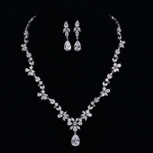 Stunning Flower Drop Jewelry Set - ShopLorca