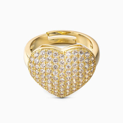 The Hills Heart Pendant Ring - ShopLorca