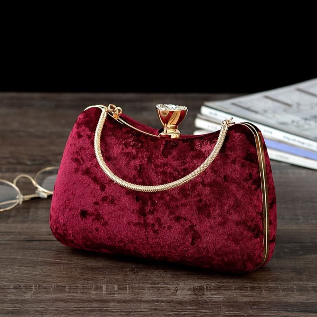 Velvet Flask Clutch Bag - ShopLorca