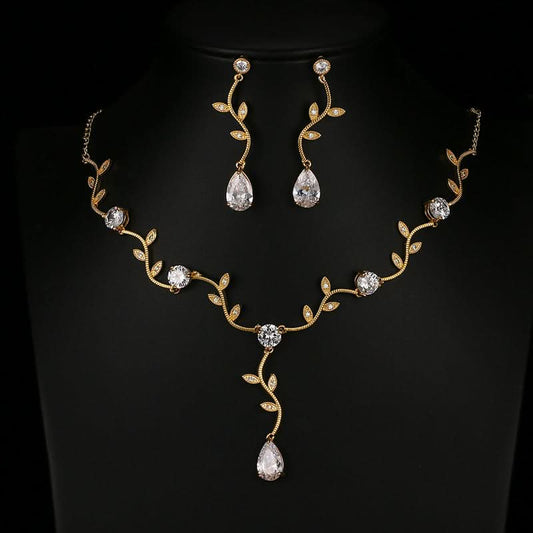 Vine and Stud Sparkle Jewelry Set - ShopLorca