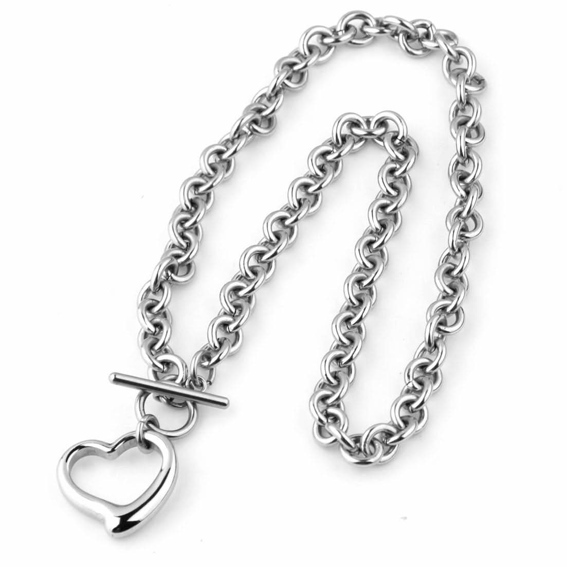 Vintage Toggle Clasp Heart Jewelry Set - ShopLorca