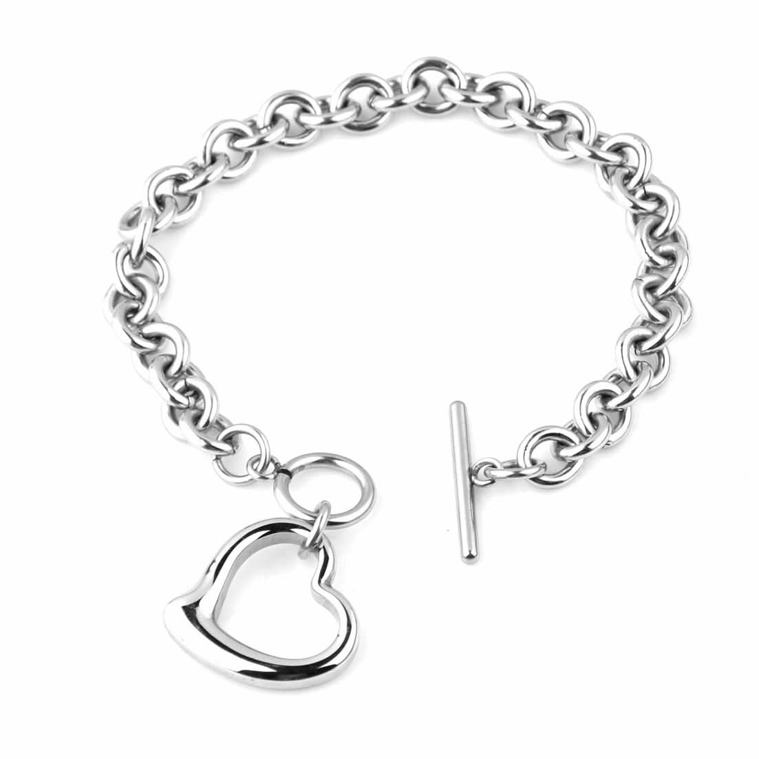 Vintage Toggle Clasp Heart Jewelry Set - ShopLorca